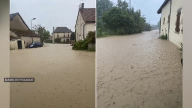 Des orages stationnaires ont entraîné des inondations dans l'Allier ce lundi 22 mai 2023