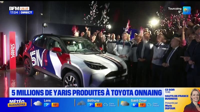 Onnaing: Toyota célèbre ses cinq millions de Yaris produites 