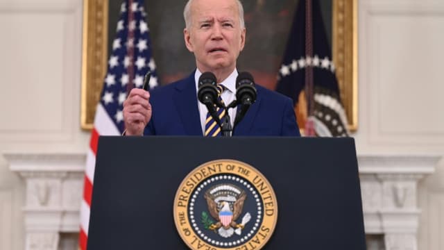 Le président américain Joe Biden s'exprime sur le programme de vaccination contre le Covid-19 à Washington, le 18 juin 2021