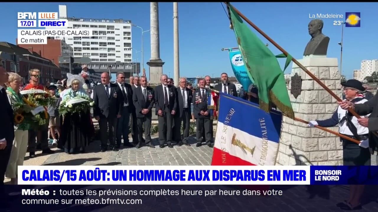 Calais: un hommage aux disparus en mer