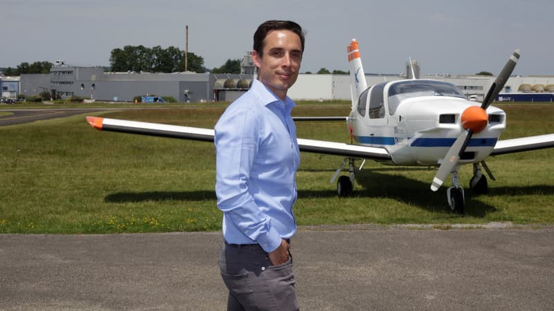 Jean-Baptiste Djebbari, secrétaire d'État en charge des Transports, le 13 juin 2017 à Saint-Junien (Haute-Vienne).