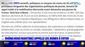 Rhône : Hugo Martinez appelle les jeunes à voter 