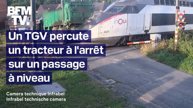 Un TGV percute un tracteur à l'arrêt sur un passage à niveau en Belgique