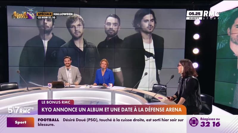Le bonus RMC : Kyo annonce un album et une date à la Défense Arena - 30/10