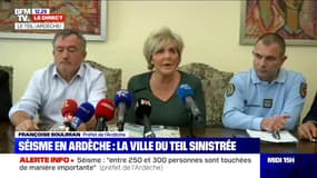 Séisme: "Entre 250 et 300 personnes touchées de manière importante" selon le préfet de l'Ardèche