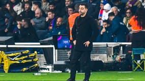 Xavi lors de Barça-Villarreal, le 27 janvier 2024.