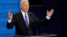 Le candidat démocrate à la présidentielle américaine Joe Biden lors de son débat avec Donald Trump le 22 octobre 2020 à Nashville, dans le Tennessee