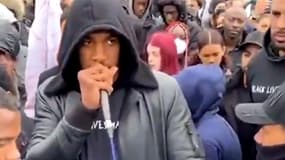 Joshua à la manifestation de Watford