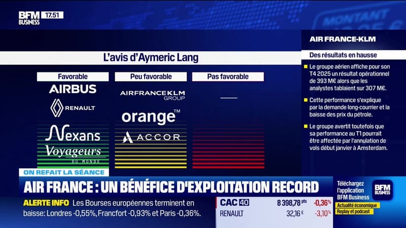 On refait la séance : "Air France KLM s'envole, prévoit une nouvelle hausse de ses capacités de 3 à 5% cette année" - 19/02