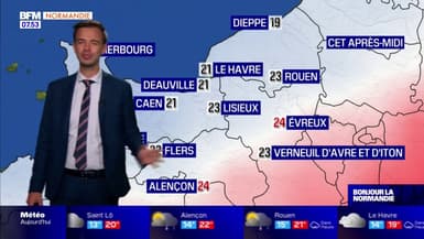 Météo Normandie: un mardi pluvieux dans la région, jusqu'à 24°C prévus à Evreux et Alençon