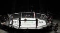 Une vue de l'Octogone lors de l'UFC 249, organisé à huis clos en Floride le 9 mai 2020