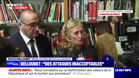 Proviseur menacé de mort à Paris: "Nous sommes extrêmement vigilants par rapport aux réseaux sociaux" déclare la ministre de l'Éducation nationale, Nicole Belloubet