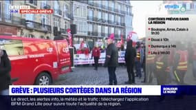 Grève contre la réforme des retraites: plusieurs cortèges dans le Nord-Pas-de-Calais
