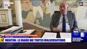 Menton: le maire dément toute malversation concernant sa permanence