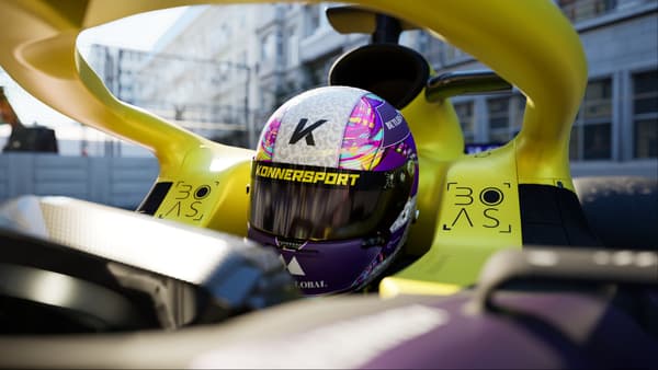 L'écurie fictive Konnersport Racing Team de F1 23 reprend les couleurs de la monoplace de Jamie Chadwick, pilote victorieuse des W Series.
