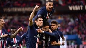 Les joueurs du PSG face à Dijon, au Parc des Princes le 29 février 2020