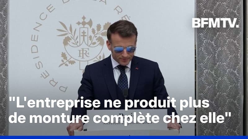 Les lunettes d'Emmanuel Macron sont-elles réellement made in France ?