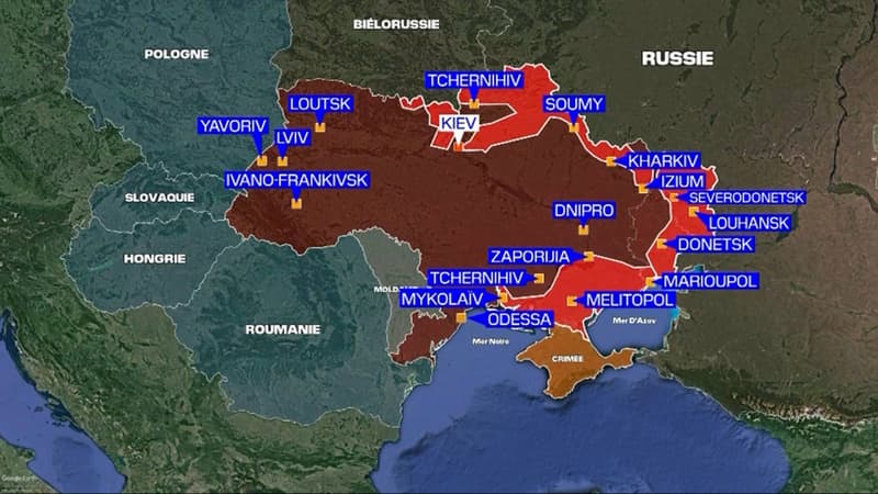 L'armée russe dit qu'elle va désormais se concentrer sur l'est de l'Ukraine