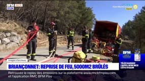 Briançonnet: une reprise de feu observée, 5000 m2 brûlés