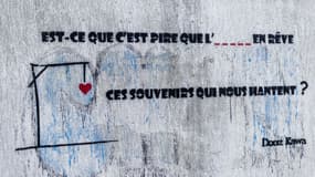 Un tag signé Dooz Kawa à Montpellier, le 19 décembre 2018