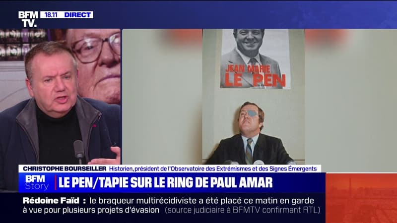 Christophe Bourseiller, historien: Jean-Marie Le Pen et Bernard Tapie 