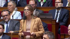 La députée Aurore Bergé, présidente du groupe Renaissance à l'Assemblée nationale, le 4 octobre 2022.