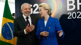 Le président brésilien Lula et la présidente de la Commission européenne Ursula von der Leyen