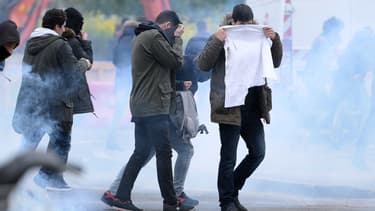 Les forces de l'ordre ont fait usage de gaz lacrymogènes mercredi à Nantes en marge de la manifestation contre la loi travail.