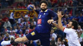 Elohim Prandi lors du match France-Iran au Mondial de handball, à Cracovie le 20 janvier 2023