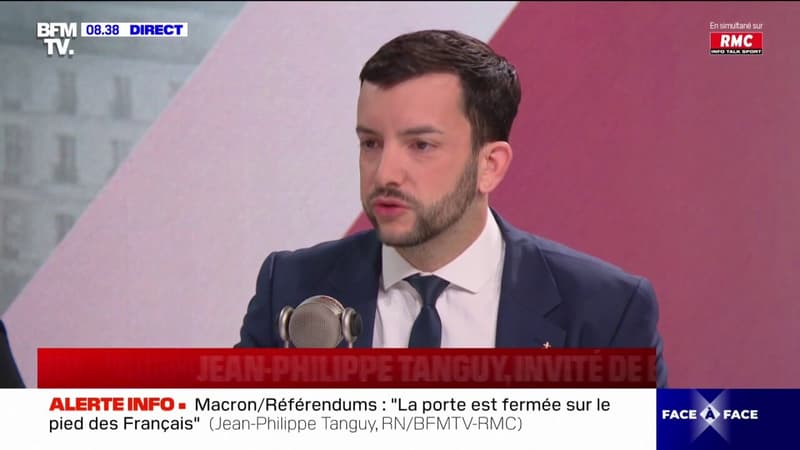 Pour Jean-Philippe Tanguy (RN), Emmanuel Macron 