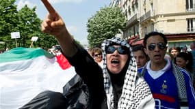 Défilé pro-palestinien samedi dans les rues de Paris. Plusieurs manifestations de soutien aux Palestiniens ou favorables à la paix en Israël ont réuni samedi en France des milliers de personnes qui protestaient contre l'assaut meurtrier lundi d'une flotti