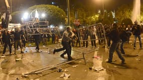 De violents affrontements ont opposé manifestants et policiers lors d'une manifestation anti-austérité à Madrid.