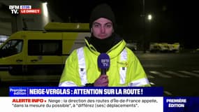 Neige et verglas: "Actuellement, on a peu de difficultés sur le réseau Île-de-France de Vinci Autoroutes", assure le porte-parole