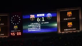 Le score final lors de la remontada de 2017 entre le Barça et le PSG