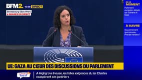 "Nous voulons des actes [pour Gaza]", declare Manon Aubry devant le Parlement européen