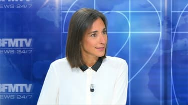 Brune Poirson, secrétaire d'Etat auprès du ministre de la Transition écologique, invitée sur le plateau de BFMTV le 1er septembre 2018
