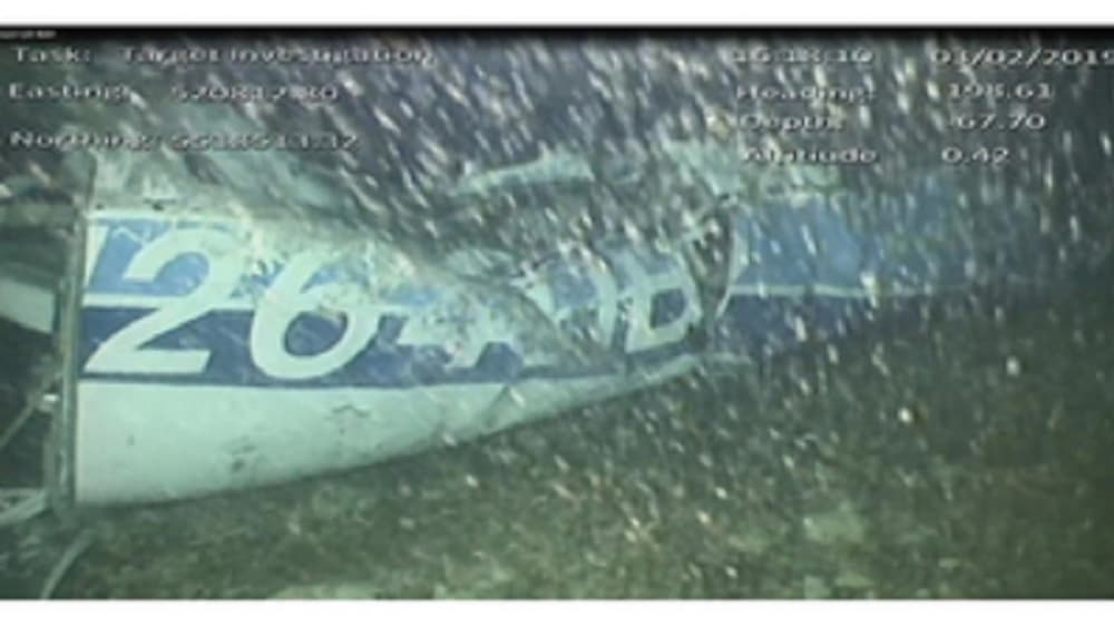 Une image de l'épave de l'avion Une image de l'épave de l'avion