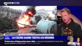 Préfecture d'Agen prise pour cible: "Ça ne donne pas une image de l'agriculture", regrette Étienne Fourmont (agri-youtubeur dans la Sarthe)