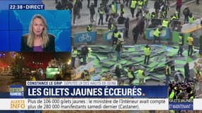 Gilets jaunes: la tension demeure sur les Champs-Elysées (2/2)