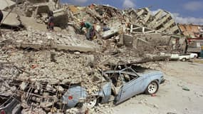 Les décombres, à Mexico,  en 1985.