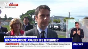 Rencontre Macron-Biden: pour Gabriel Attal, "Il faut rétablir la confiance avec les américains et relancer notre partenariat bilatéral avec eux"