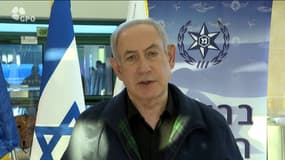 Benjamin Netanyahu s'exprime dans la nuit du 29 au 30 novembre 2023