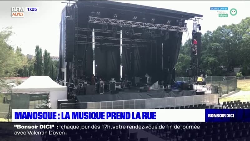 Manosque: l'heure des derniers préparatifs pour le festival Musiks