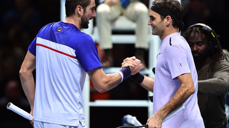 Marin Cilic et Roger Federer
