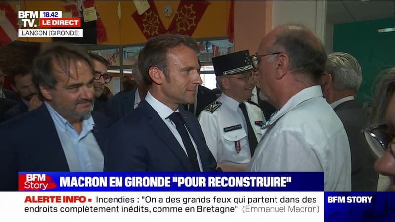 EN DIRECT - Emmanuel Macron en Gironde à la rencontre des maires mobilisés dans la lutte contre les incendies
