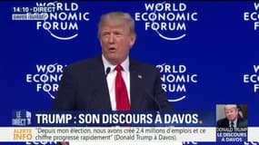 Trump à Davos: "Depuis mon élection, nous avons créé 2,4 millions d'emplois"