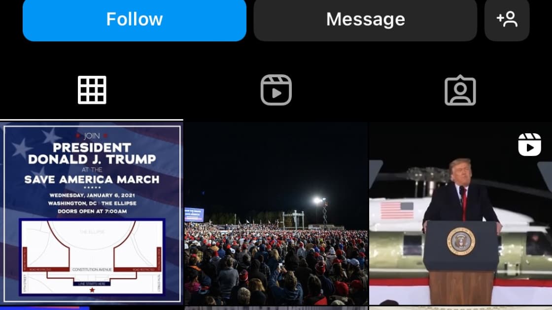Le compte Instagram de Donald Trump a été rétabli