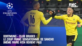 Dortmund - Club Bruges : Le coup franc sensationnel de Sancho (même Favre n’en revient pas)