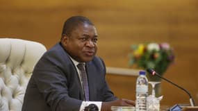 Le président du Mozambique Filipe Nyusi à Pretoria, en Afrique du sud, le 10 mars 2022