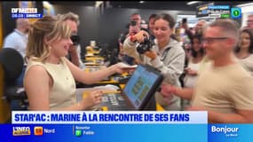 Marine, gagnante de la Star Ac', a fêté la sortie de son album avec ses fans à Lille